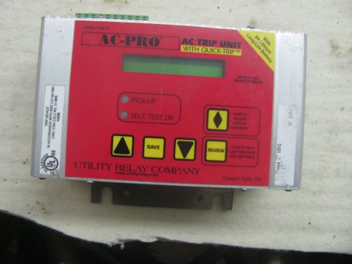 Utility relay company ac-pro trip unit t-361-2 for sale
