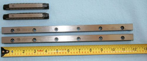 Union tool linear guide rails (tgh3s-300) with roller guides (tg3sl) nice!!! for sale