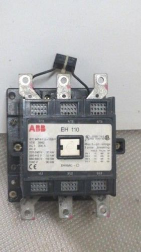 ABB CONTACTOR MODEL EH 110 200 AMP 3 PHASE 3 POLE 120V COIL W/ SMALL CAPACITOR