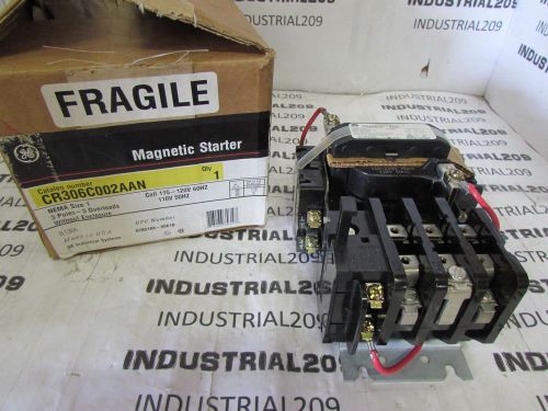 GENERAL ELECTRIC MAGNETIC STARTER CR306C002AAN SIZE 1 NEW IN BOX