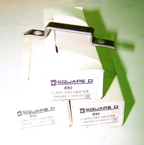 (3) new square d e80 overload heaters nib for sale