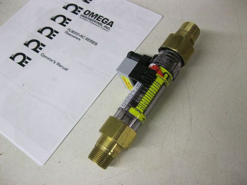 OMEGA FL9528-AC Oil Flow meter 4 to 28 gpm w/ Adjustable Alarm FL9000-AC 3/4&#034;