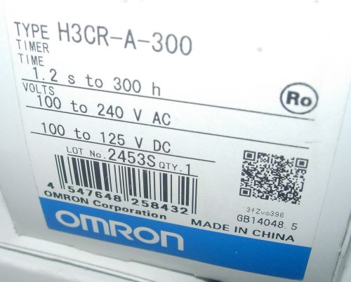 OMRON H3CR-A-300 AC100-240 DC100-125 Timer EU seller!!!