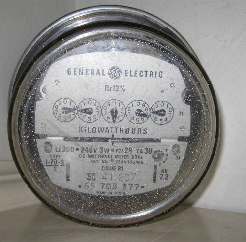 Residential electric kilowatt hmeter kwh single phase general electric ge for sale