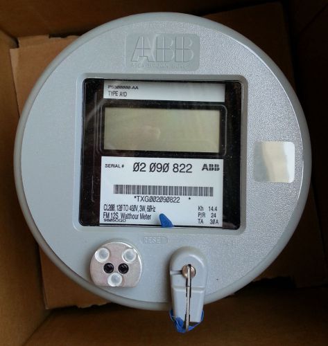 Abb p5300000-aa a1d cl200 120 to 480v 3w 60hz fm 12s watthour meter *new* for sale