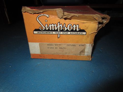 Simpson Model 59 0-150 AC Volts Meter