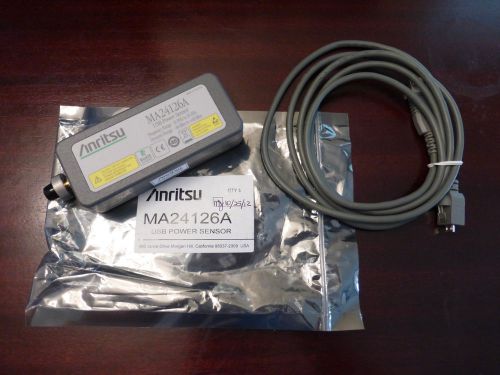 New anritsu ma24126a 10mhz - 26 ghz (-40 to +20 dbm) microwave usb power sensor for sale