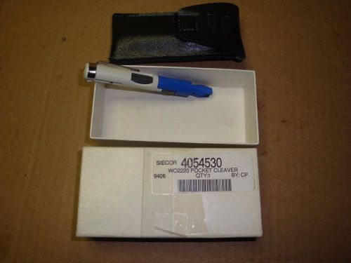 Siecor pocket cleaver p/n 4054530 w/ pocket visor clip pouch  gte wo2220 optics for sale