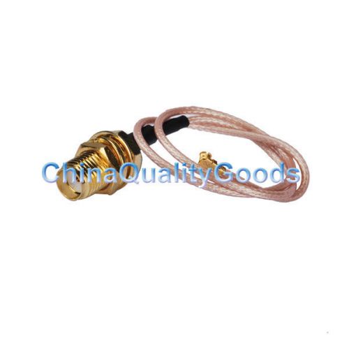 Ipx/u.fl to sma female bulkhead pigtail cable rg178 15cm for wifi mini-pci for sale