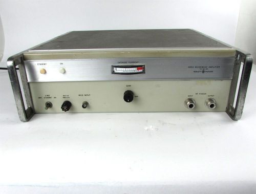 Hp 495a microwave amplifier 115/230v+-10%, 7ghz - 12.4ghz, 5db - 10db for parts for sale
