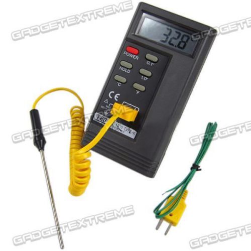 Tes1310 digital thermometer meter tester k type temperature probe e for sale