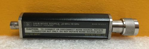 HP / Agilent 346B-002 10 MHz to 18.0 GHz, 15 dB ENR, Type N to BNC, Noise Source