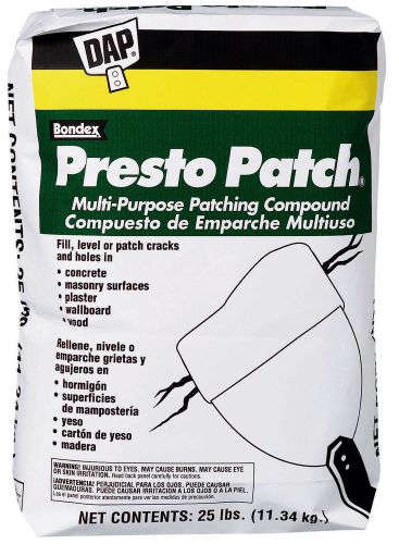 Dap 58552 25 lb presto patch multi purpose patching compound for sale