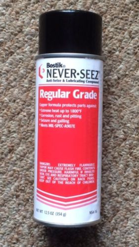 Bostik never-seez 12.5 aresol spray can anti-seize &amp; lubricating compound for sale
