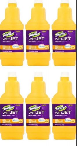 6x swiffer wetjet spray mop antibacterial, febreze sweet citrus and light 42.2oz for sale