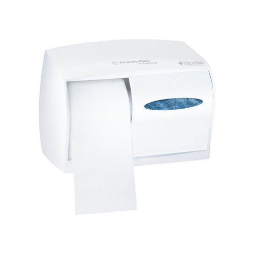 Kimberly-Clark In-Sight Double Roll Coreless Tissues Dispenser in Pearl White