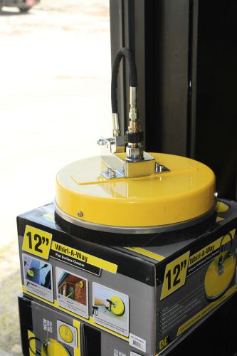 12&#034; Whirl-A-Way Flat Surface Cleaner for Pressure Washer made by BE4000 PSI
