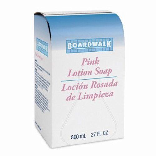 Boardwalk 800-ml. Pink Lotion Soap Refills, 12 Refills (BWK 8100)