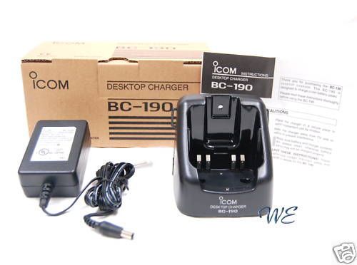New icom bc-190 w/ac rapid charger for ic-f50v ic-f60v ic-f50 ic-f60 in bp-227 for sale