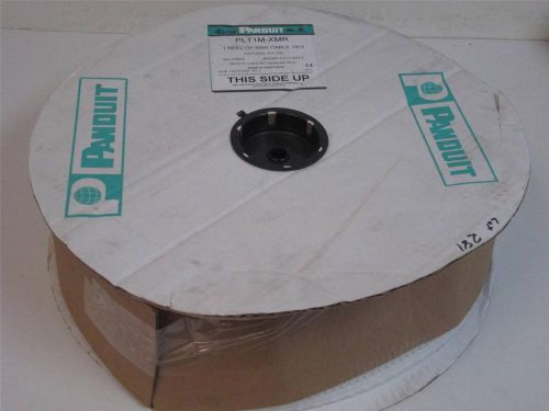 Panduit plt1m-xmr reel of 5000 natural nylon cable ties for sale