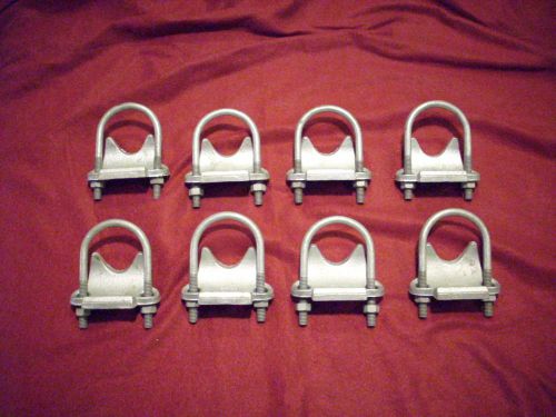 Lot of 8 grainger 3kg70 right angle conduit,pipe beam clamp 1 1/2&#034; inch ,1.90&#034; for sale