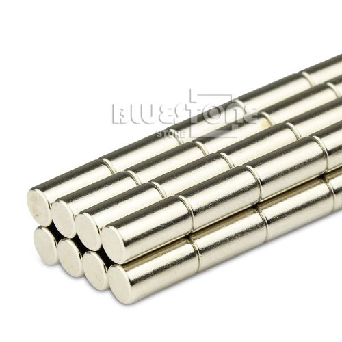 Lot 20pcs Strong N50 Mini Long Round Bar Cylinder Magnets 4 * 8mm Neodymium R. E