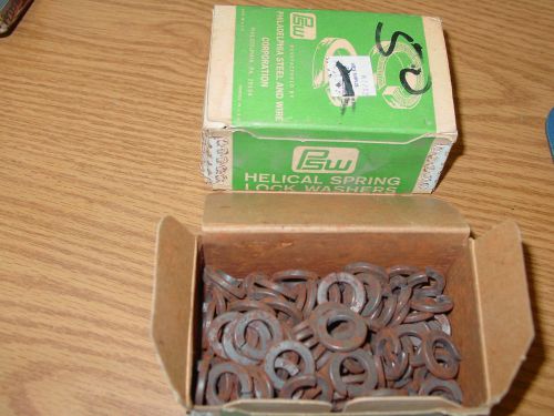 (2) BOXES GRADE 8 ALLOY SPRING LOCK WASHERS - PLAIN FINISH - 7/16 - 100 PER BOX