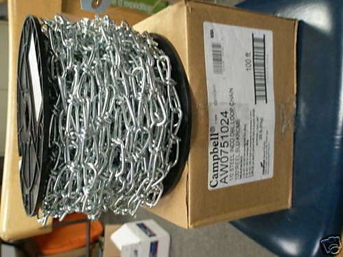 CAMPBELL AW0751024 1/0 STEEL INCO DBL LOOP CHAIN