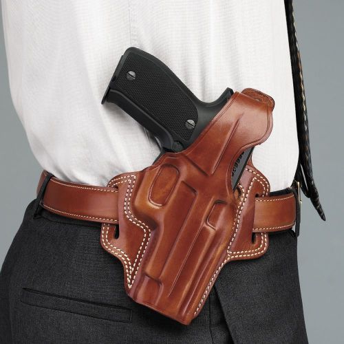 Galco fl428 right hand tan fletch high ride belt holster for usp compact 45 for sale