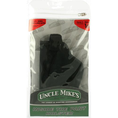 Lot 3 uncle mike&#039;s 7616-1 inside-the-pants holster size 16 right hand black for sale