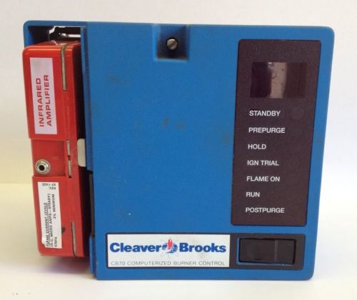 Cleaver brooks cb70 computerized burner control as is parts repair boiler for sale