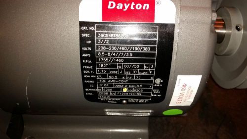 New dayton 3-phase direct drive blower motor - grainger 6xwj0 for sale