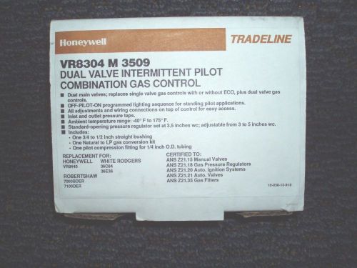 Honeywell vr8304m3509 dual intermittent gas valve for sale