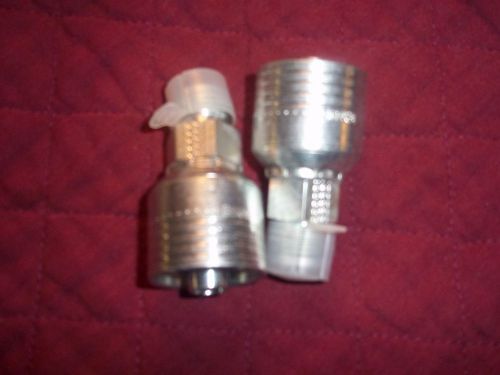 (2)1ba8mj8 eaton aeroquip hydraulic fitting male pipe (mp) 1/2&#034; 1538028 for sale