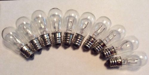 Brand New Lot of 10 Light Bulbs 6 Watt 130 Volt Screw Base E12 Clear 6S6-130-CS