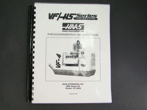 Haas vf &amp; hs  series milling machine programmers  manual  *902 for sale