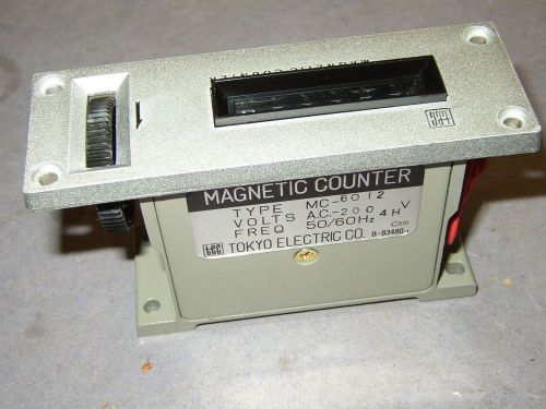 TOKYO Electric  Magnetic COUNTER MC 6012