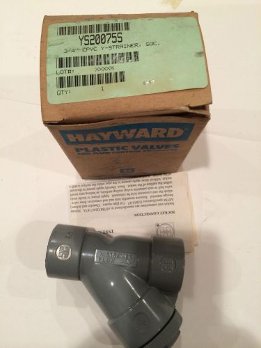 Hayward ys20075s 3/4&#034; cpvc y strainer socket new in box for sale