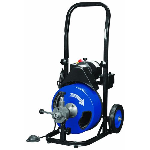 DRAIN CLEANER 50 ft POWER FEED COMMERCIAL QUALITY COUPON NEW FREE SHIPPING