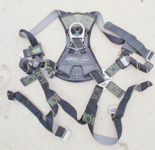 Miller revolution body harness for construction &amp; tree climbing  @nr for sale