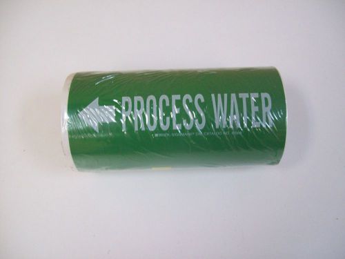 Brady 41568 green process water pipe marker tape - brand new - free shipping for sale