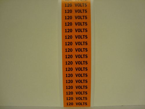 BRADY 44304 Voltage Card,18 Marker,120 Volts, 25 cards per box, NIB
