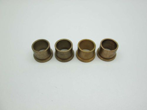 LOT 4 NEW BRASS FLANGE BUSHING 1-1/4IN ID 1-1/2X1-3/4IN OD 1-1/4IN THICK D390436