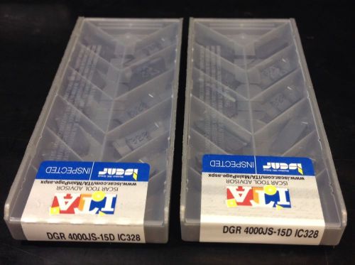 ISCAR DGR 4000JS-15D IC328   Unopened Factory Box. 10 Inserts