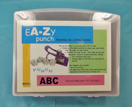 eA-Zy Punch Lower Case Letter Punch Set 7/8&#034; 2000 Adept Innovations ScrapSakes