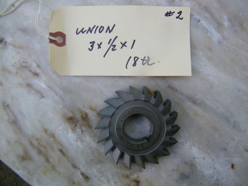 UNION - USA - STRAIGHT SIDE MILLING CUTTER  3 X 1/2 X 1
