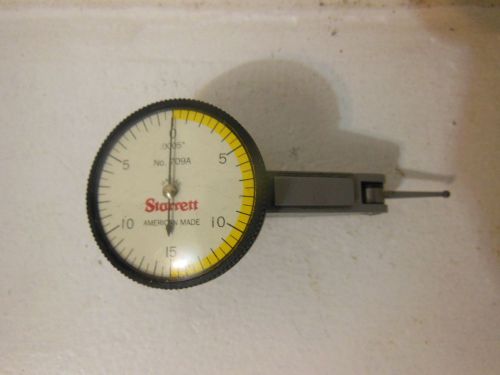 STARRETT 709A DIAL TEST INDICATOR  .0005 with new carbide tip