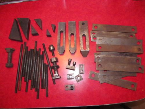 Machinist milling clamps, hold-downs, parallels, misc.