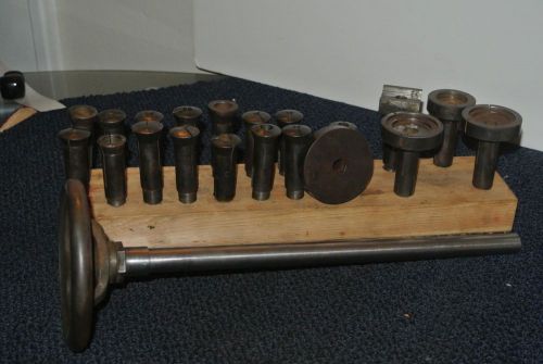 Lot 24 Mixed RIVETT  Precision, COLLETS  WITH HAND DRAW BAR