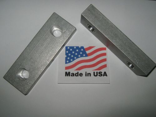VISE JAWS 6&#034; x 2&#034; x 1&#034; Reversable Machinable Steel Jaws for Kurt and Others USA!